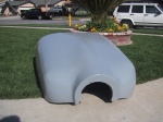 Cowling top just out of the mold