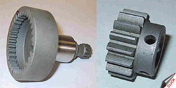 Prototype step up gear and impeller drive gear